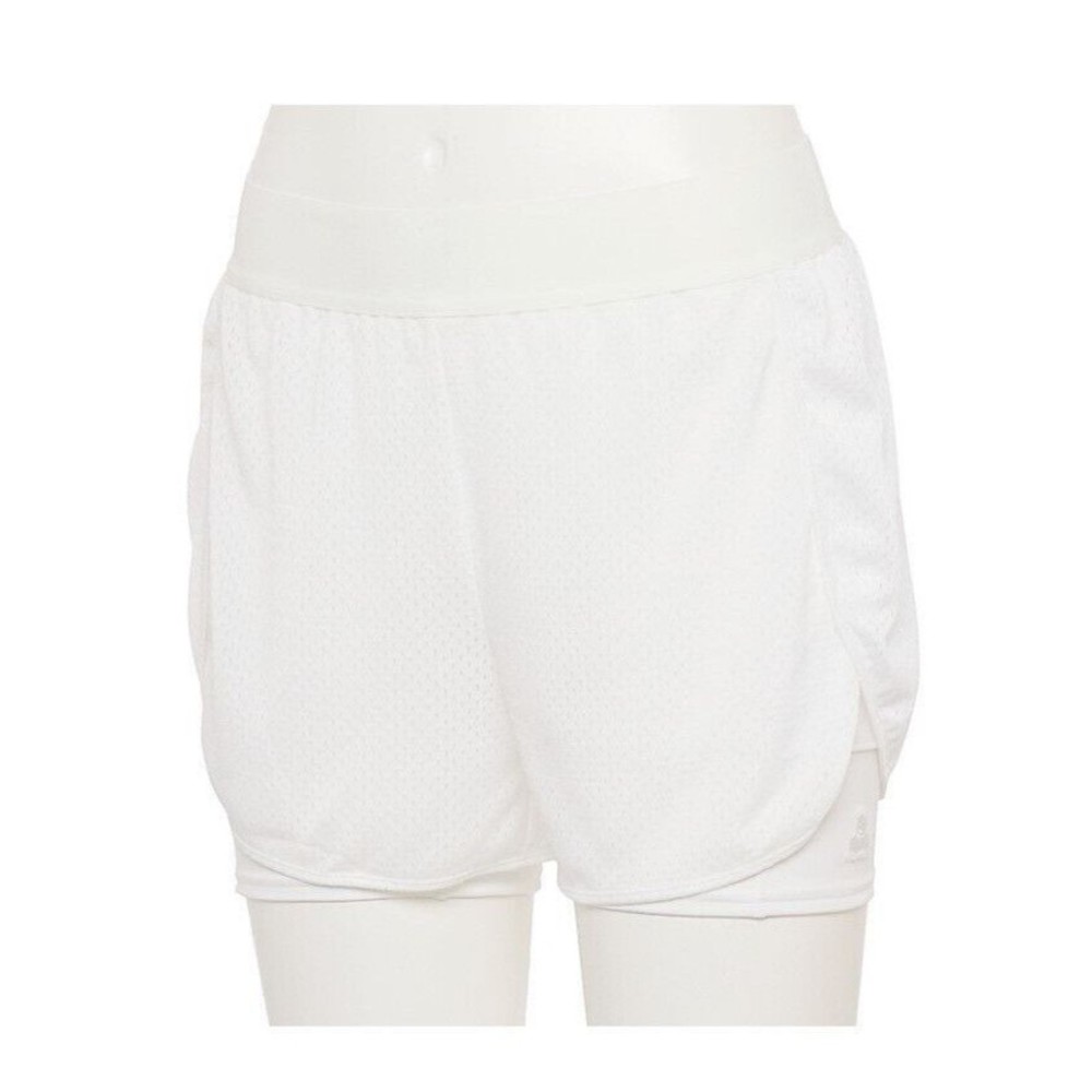 NWT Women's TekGear 2-n-1 White Athletic/Tennis Shorts Size XXL 2XL (20)